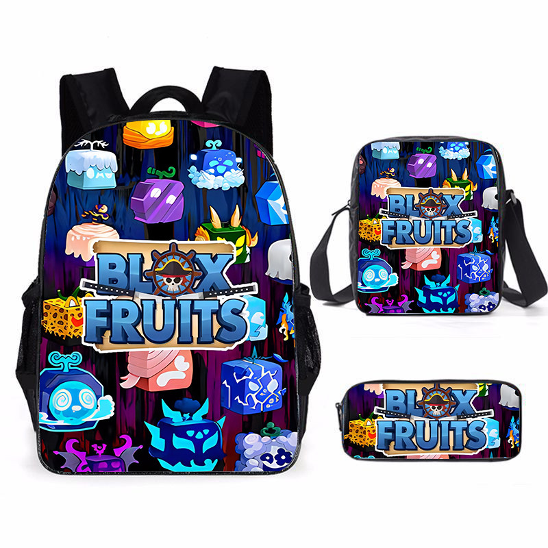 

Blox Fruits Backpack, 3D Printing Shoulder Bag, Girls Boys School Bag Children's School Bag, Fashion Trendy Versatile Bag