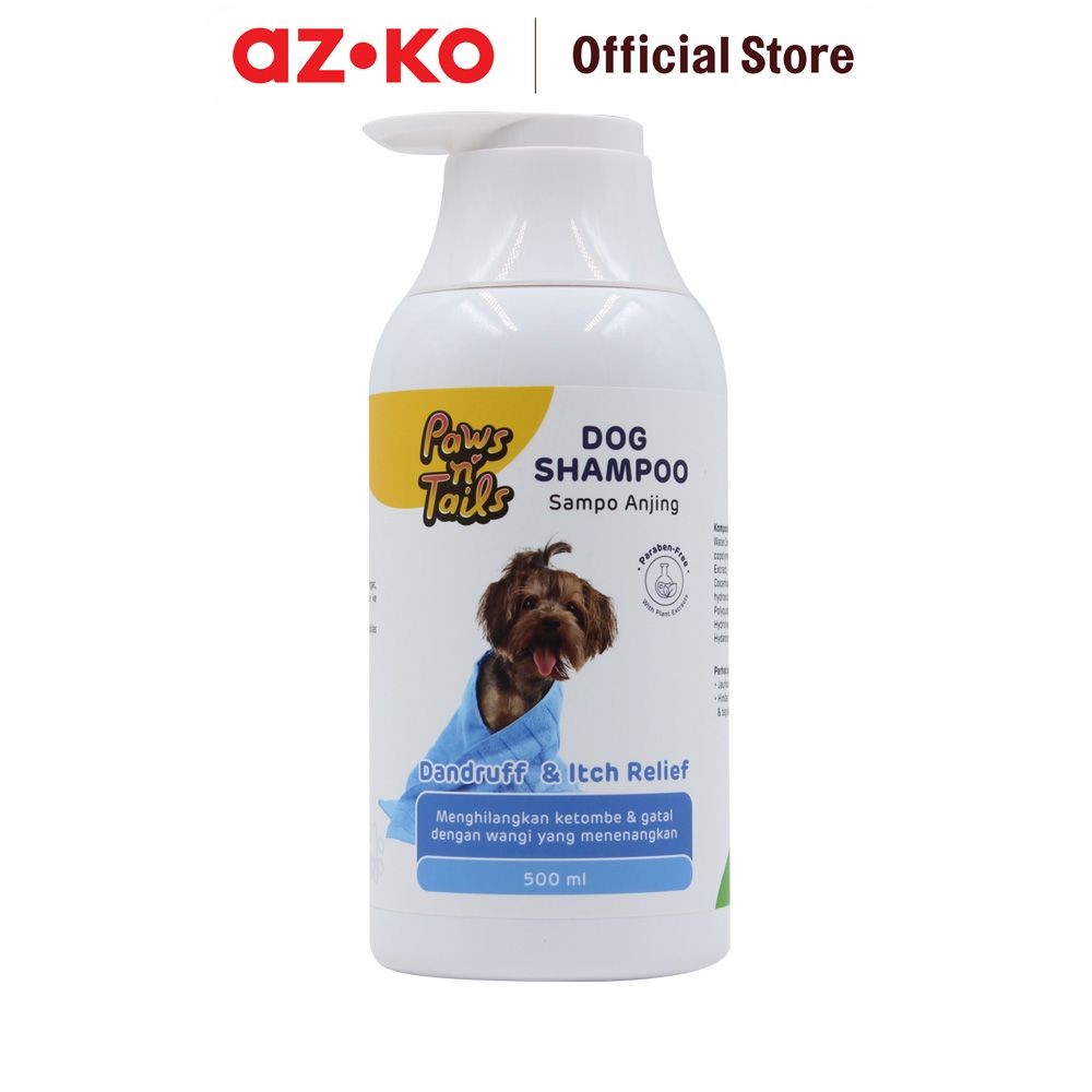 AZKO Paws N Tail Sampo Anjing Anti Dandruff & Itch Relief Sabun Anjing Dog Shampoo Kebutuhan Hewan P