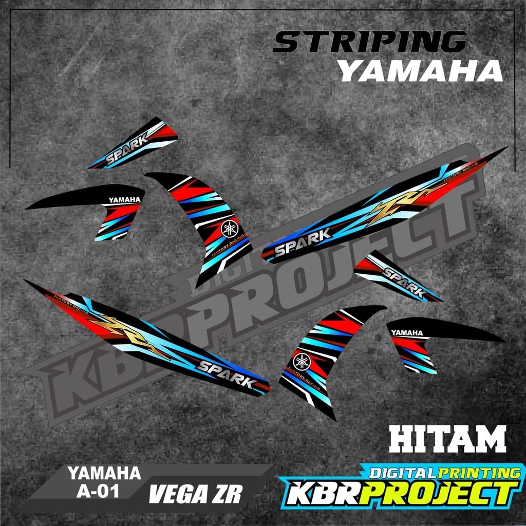 [Cod] Stiker Vega Zr  Striping  Vega Zr Motor Yamaha Motor Sticker Variasi Racing