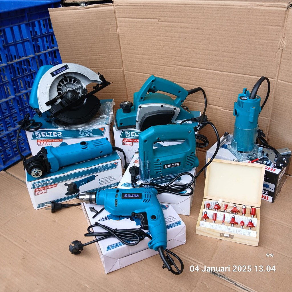 PROMO PAKET TUKANG KAYU MODEL MAKITA Mesin Serut Planner + Mesin CIRCULAR SAW + Mesin Profil / Trimm