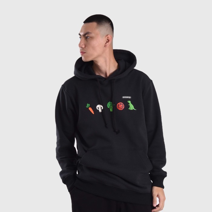 SALE -Roughneck H969 Black Dino Veggie Hoodie - Black, XXL