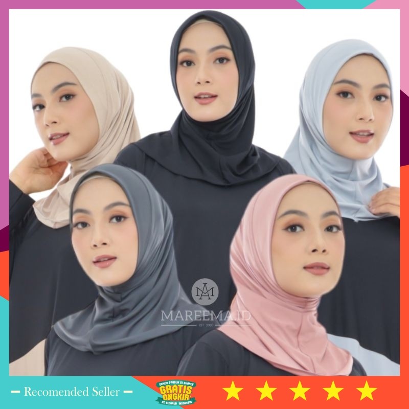 Baju Lebaran Idul FItri Murah Keren / Hijab Sport Instant Wanita Kerudung Bergo Lari Renang