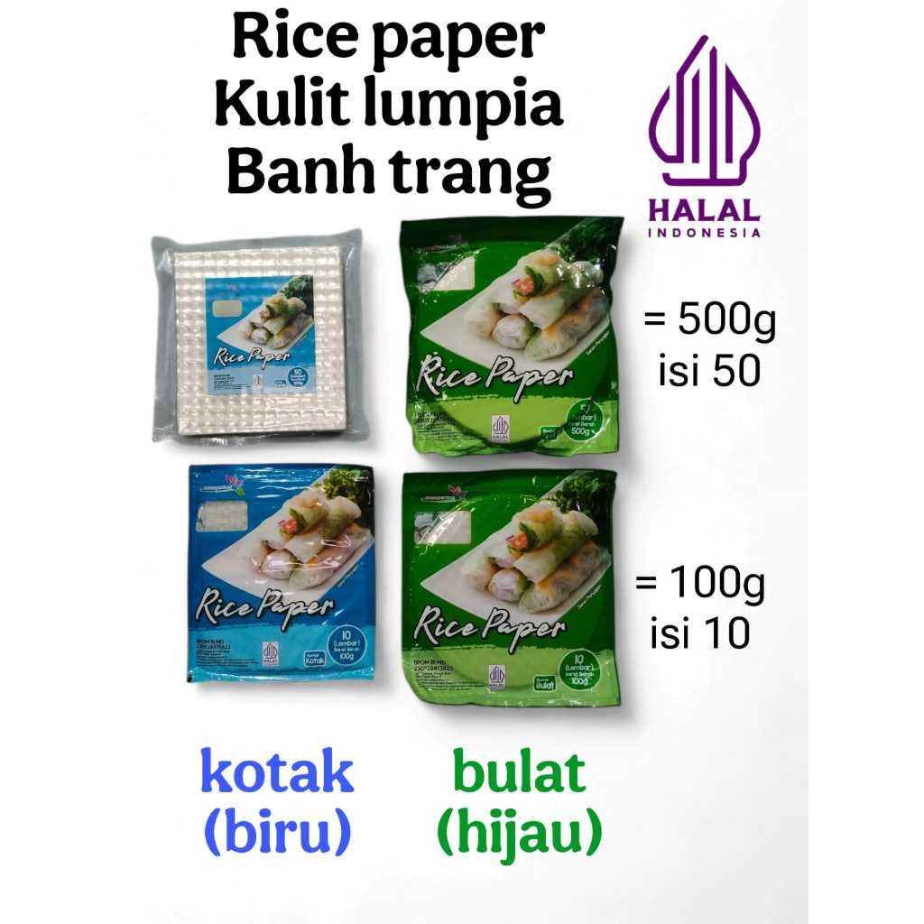 Halal Banh Trang High Quality Rice Paper 22 cm / Rice Paper / Kulit Lumpia Vietnam Rice Paper / rice