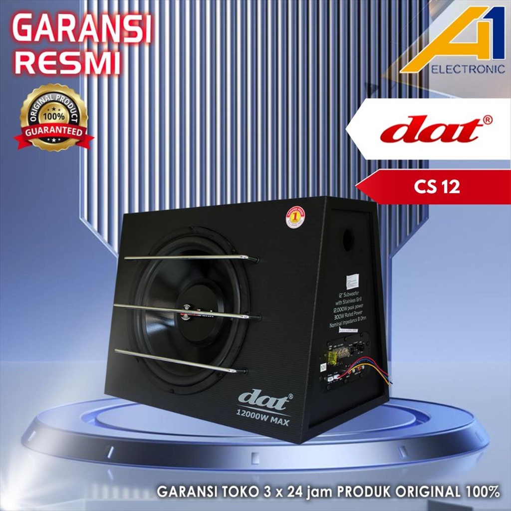 Speaker DAT CS 12 / CS12 Subwoofer Aktif Mobil 12 Inch