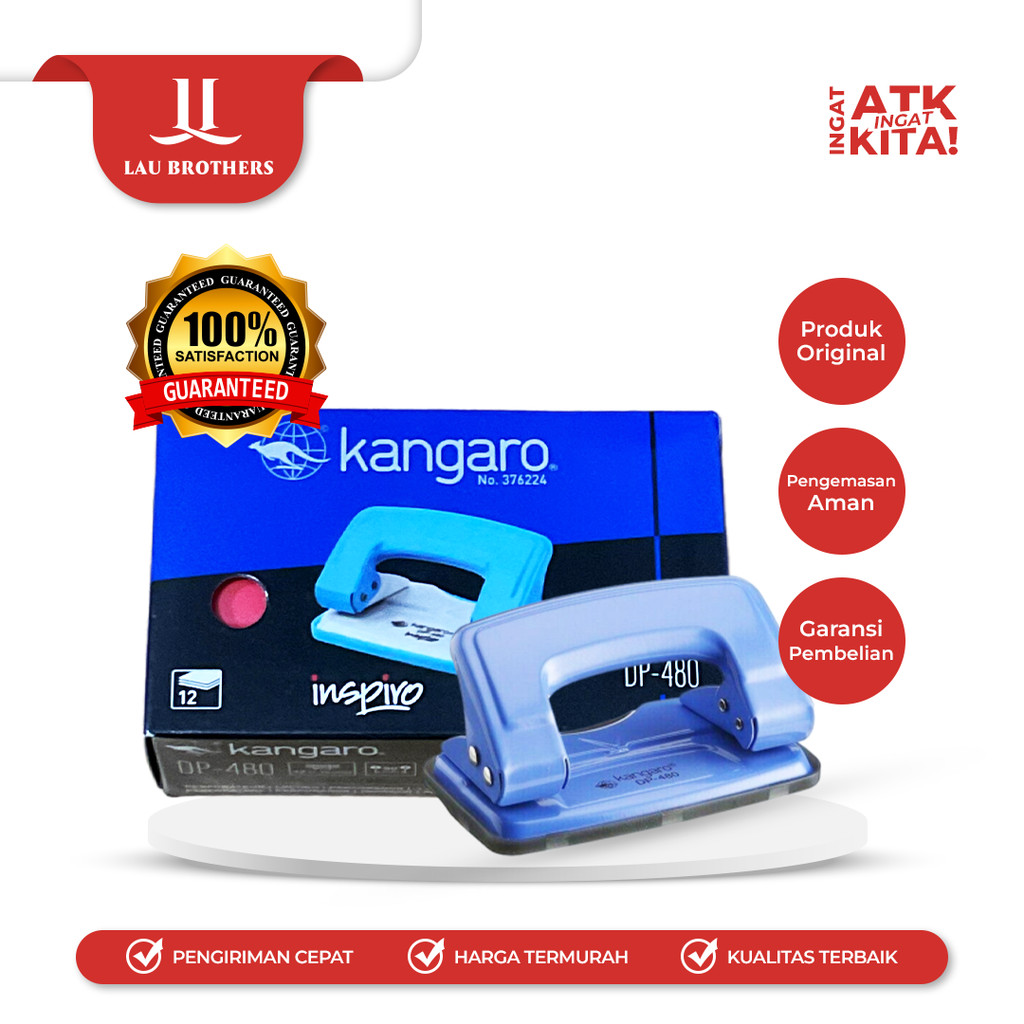 

KANGARO PEMBOLONG KERTAS/ HOLE PUNCH DP-480 (1PC)