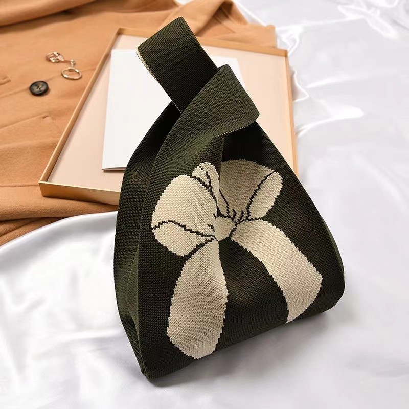Terbaru Tas Tote Wanita Bahan rajut Motif karakter Lucu unik kece Tote Bag Wanita import Karakter pr