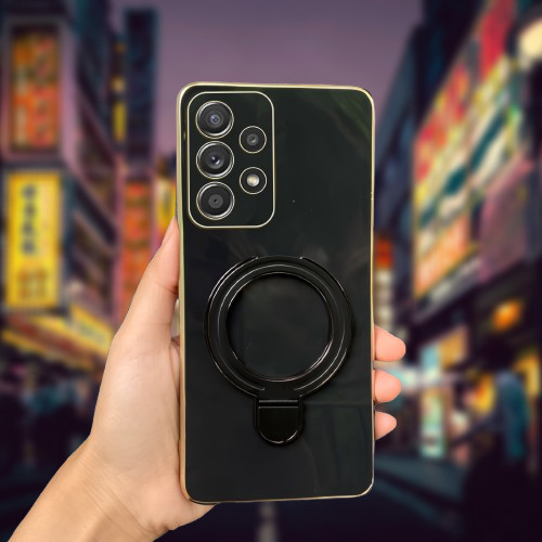 Soft Case Samsung A52 A52s A50 A50s A30s Casing Ring Magnetic Holder Wireles Plating Mewah Premium