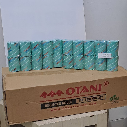 

Raisya Equipment Otani Kertas Thermal Roll OTANI 57x47 dengan Coreless dan Isi 100 Roll per Box