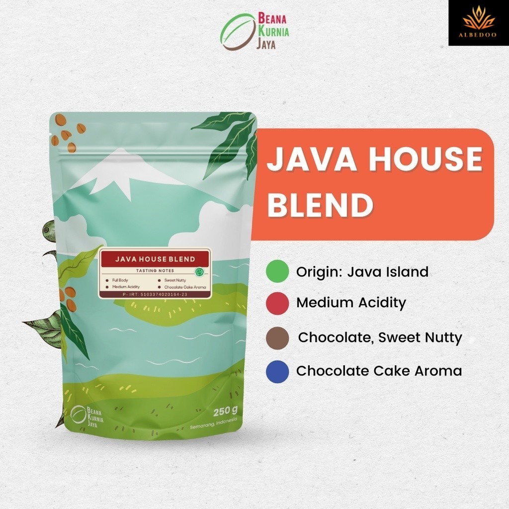 

Java House Blend Coffee Roasted Beans | Blend Kopi Robusta Arabica 250gr - Beana Roastery Semarang