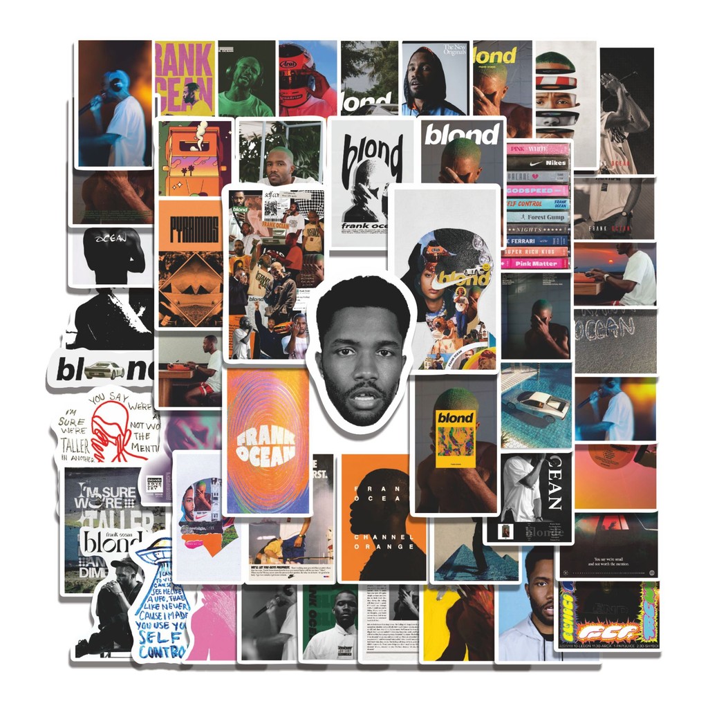 

COD 50 Pcs Stiker FRANK OCEAN V3 Lucu Anti Air Untuk Dekorasi Notebook Sepeda Skateboard Handphone DIY