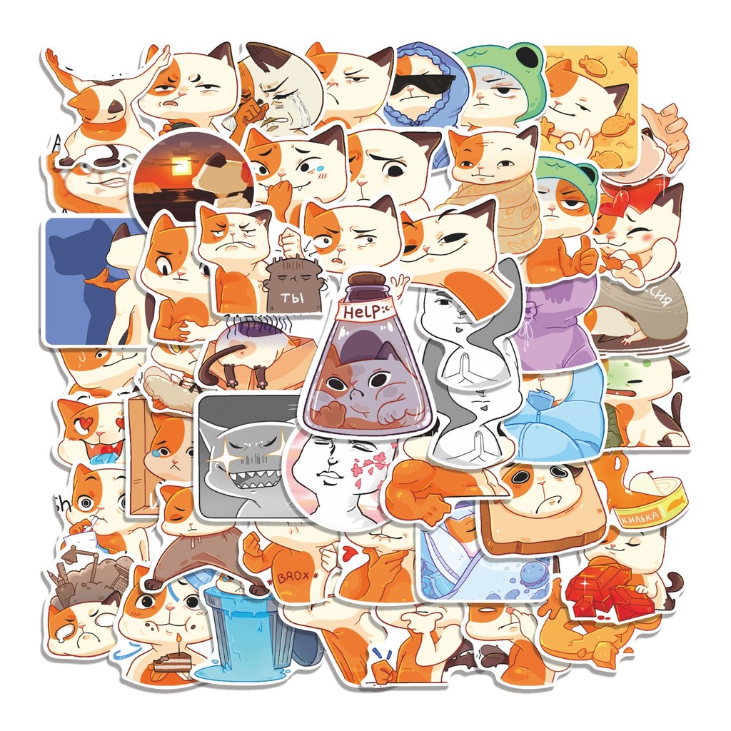 

COD 50 Pcs Stiker VK Treach Lucu Anti Air Untuk Dekorasi Notebook Sepeda Skateboard Handphone