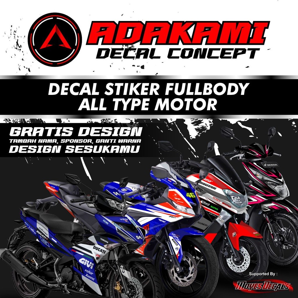 Decal Sticker Variasi Fullbody All New Aerox 155 Stiker Aerox New Decal Stiker Motor