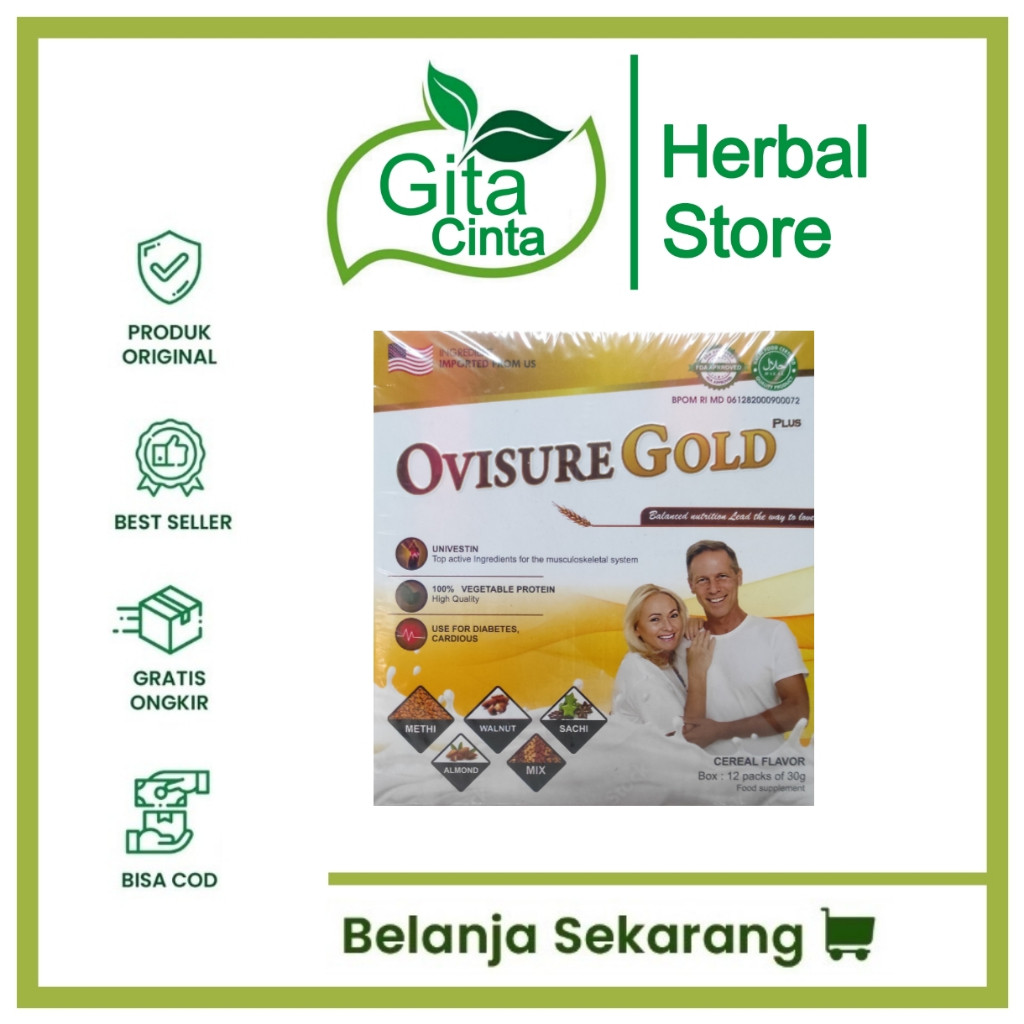 

Ovisure Gold Susu Vitamin Tulang Sendi Nyeri Otot Osteoporosis Osteoarthritis Original Asli