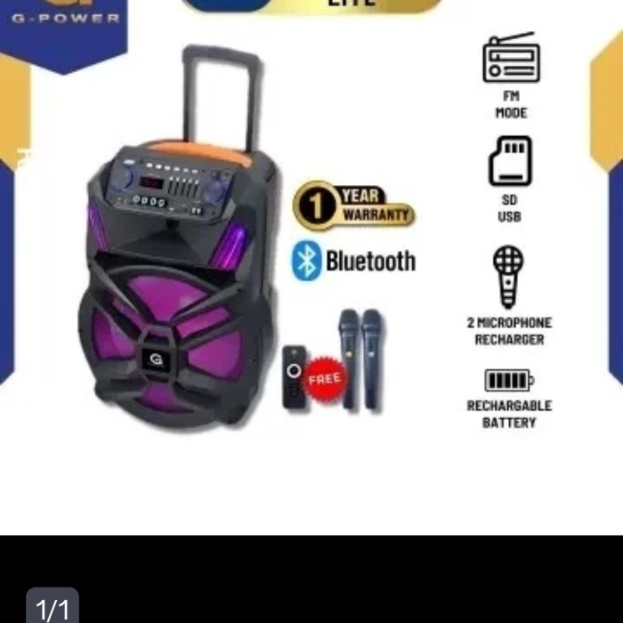 speaker g power gst 1801 lite