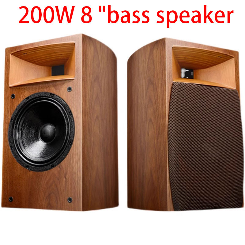 200W 8 Inch Speaker HiFi Bookshelf Speaker Passive Audio Horn Monitoring Speaker Surround Home Theat
