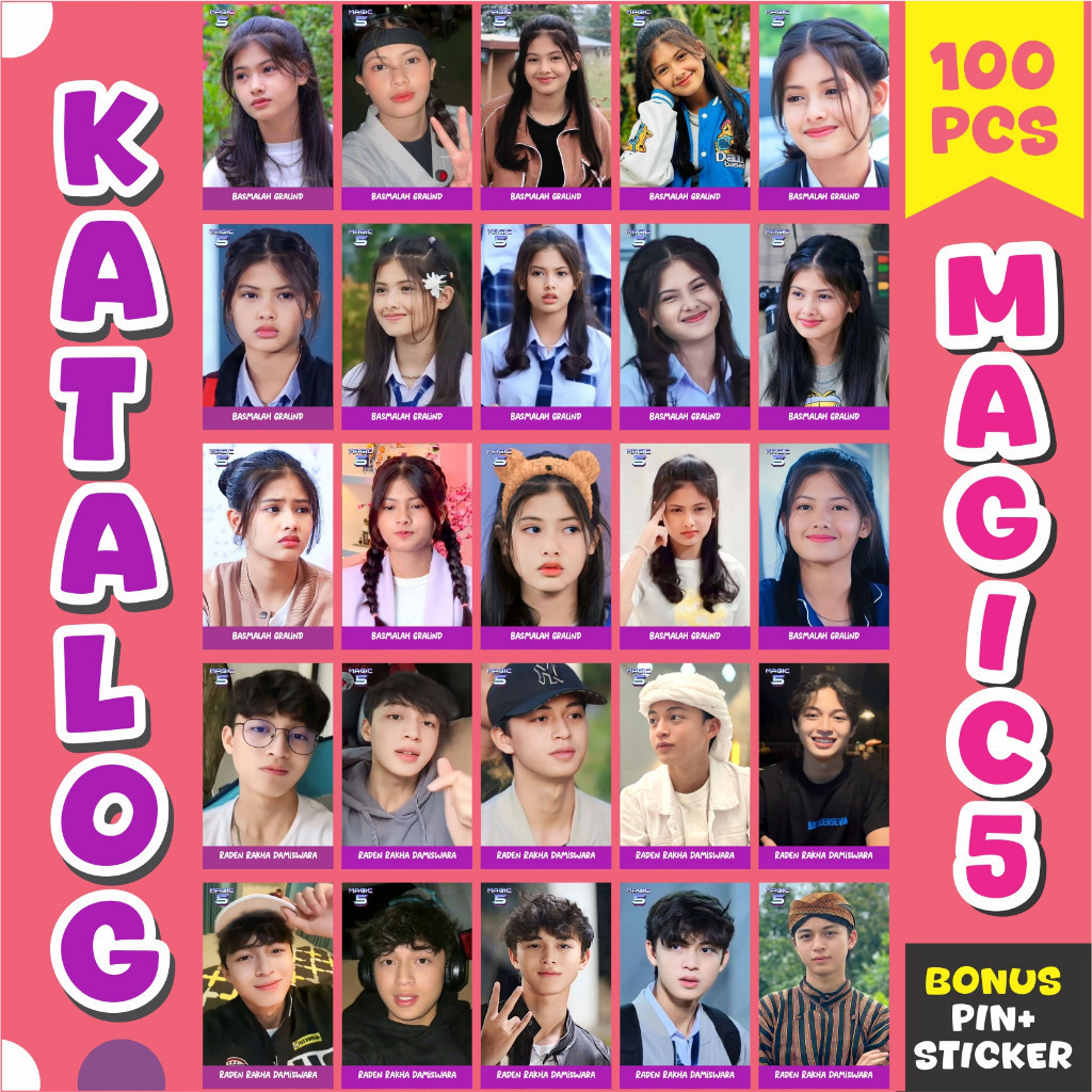 PROMO PABRIK Photocard Magic 5 isi 100 Pcs  Harga Pabrik COD | PHOTOCARD