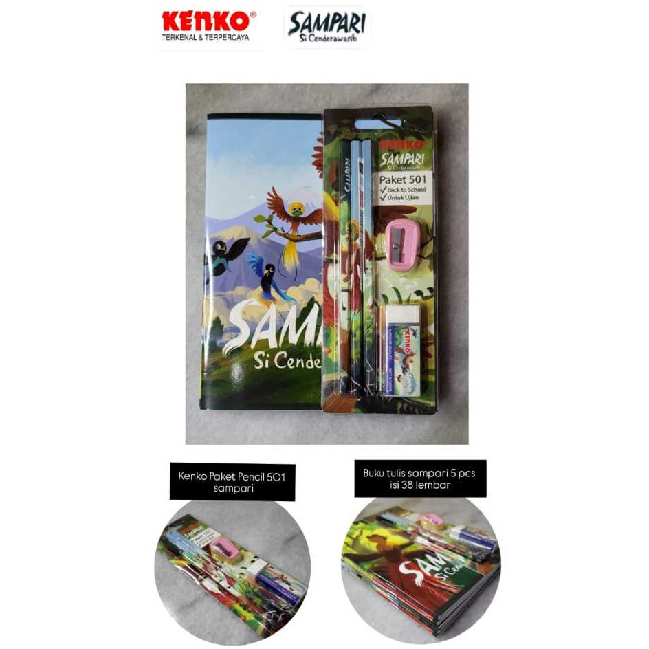 

BUNDLE SAMPARI! BUKU TULIS BT-1621-SPR + PENCIL CARD 501