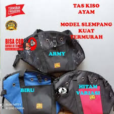 JUAL TAS KISO AYAM SLEMPANG KISA JAGO ADUAN BANGKOK PELUNG KAINTEBAL KRETEK SELEMPANG TAHAN AIR KUAT