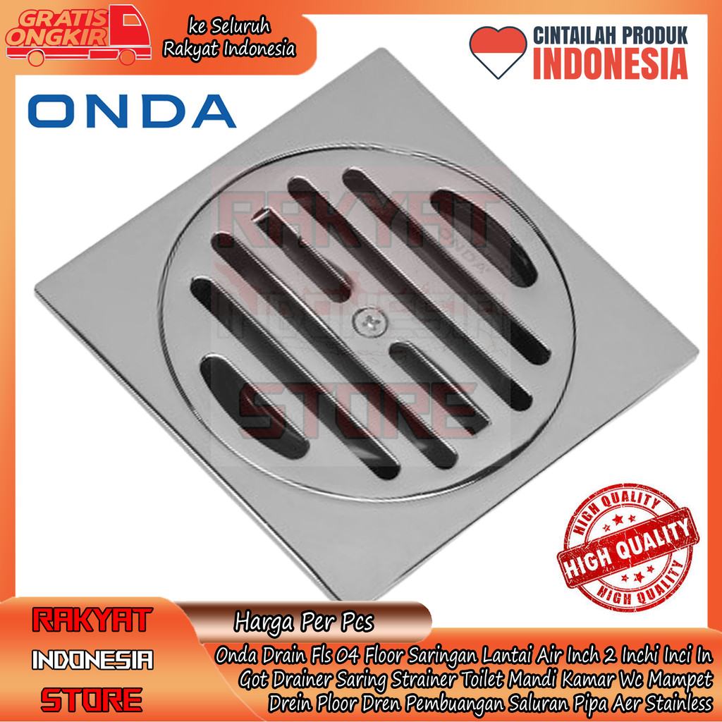 Onda Drain Fls 04 Floor Saringan Lantai Air Inch 2 Inchi Inci In Got Flor Drainer Saring Strainer To