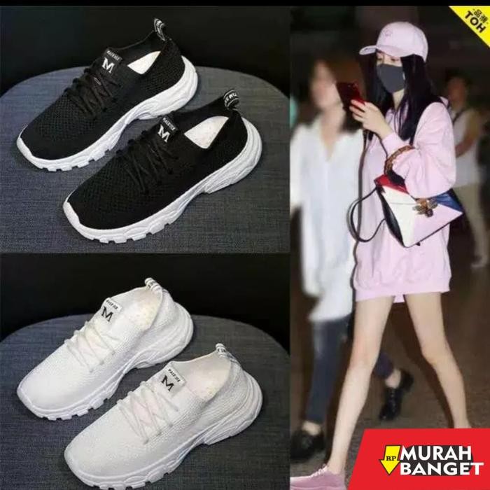 Sepatu sneakers wanita cewek xiu xian M import berkualitas