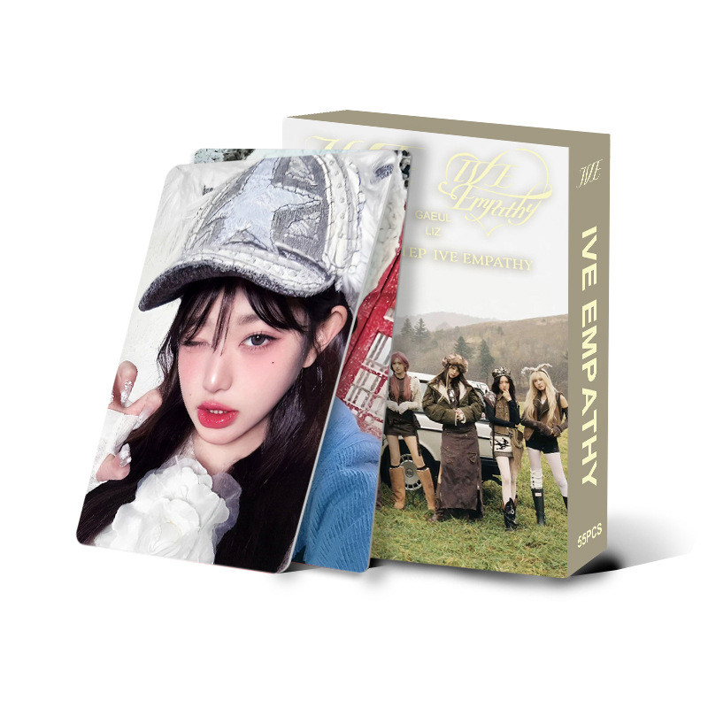 

55 IVE mini album Empathy LOMO cards collection cards Jang Wonyoung celebrity cards fan gifts