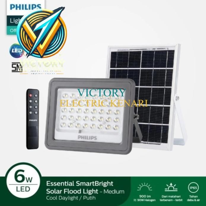 Philips BVC080 LED9 Solar Floodlight - Lampu Sorot Tenaga Surya