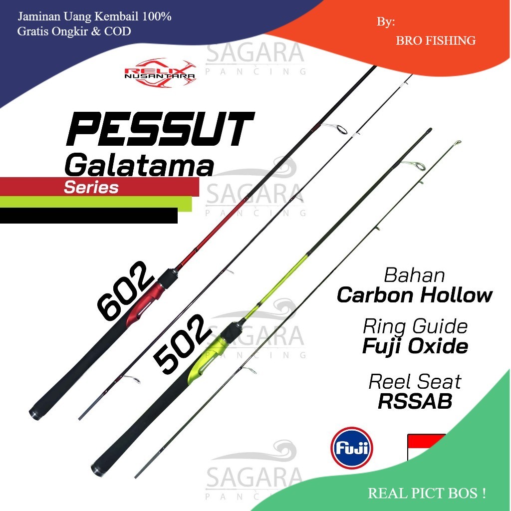 Joran Pessut | Joran Galatama | Joran Galapung | Joran Ikan Mas Harian | Joran Relix Nusantara