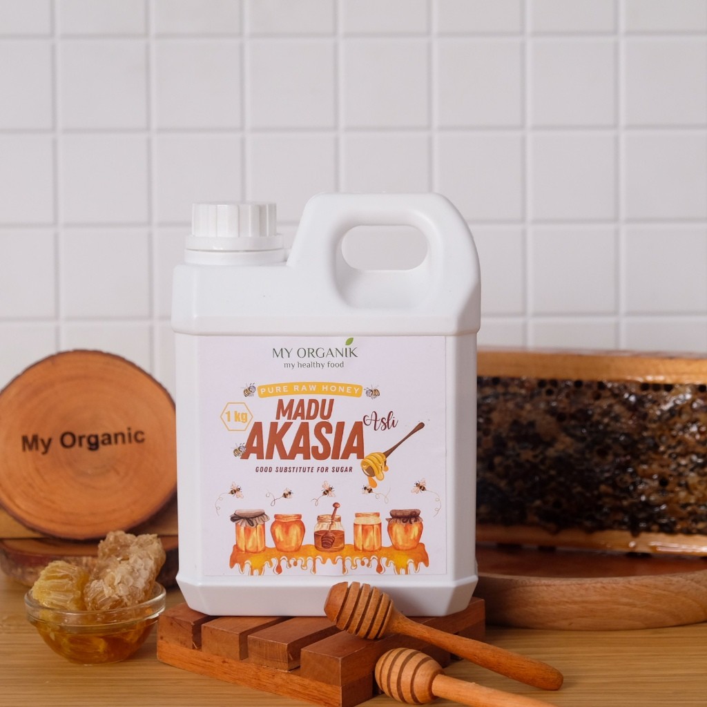 

My organik Madu Akasia 1kg Asli Murni Super Premium 100% Original Pure Raw Honey Tanpa Campuran