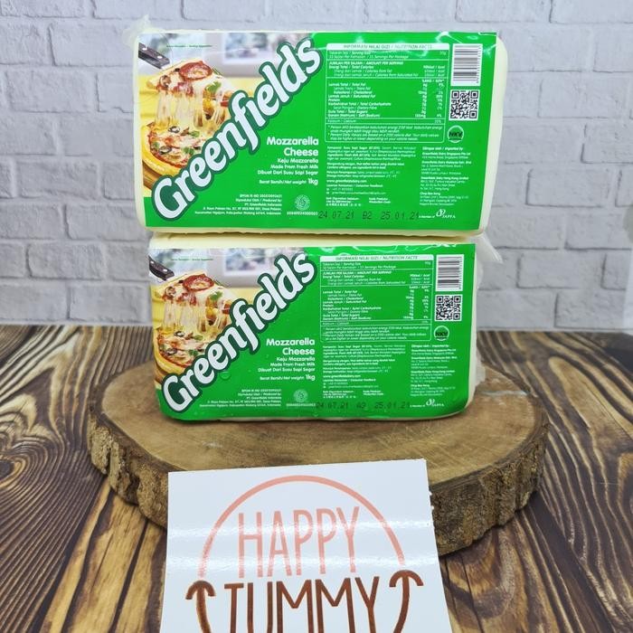 

Greenfields mozarella mozzarella moza keju 1kg mozzarela