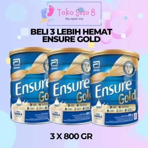 

Paket Hemat Ensure Gold 800 gram Vanila dan Coklat