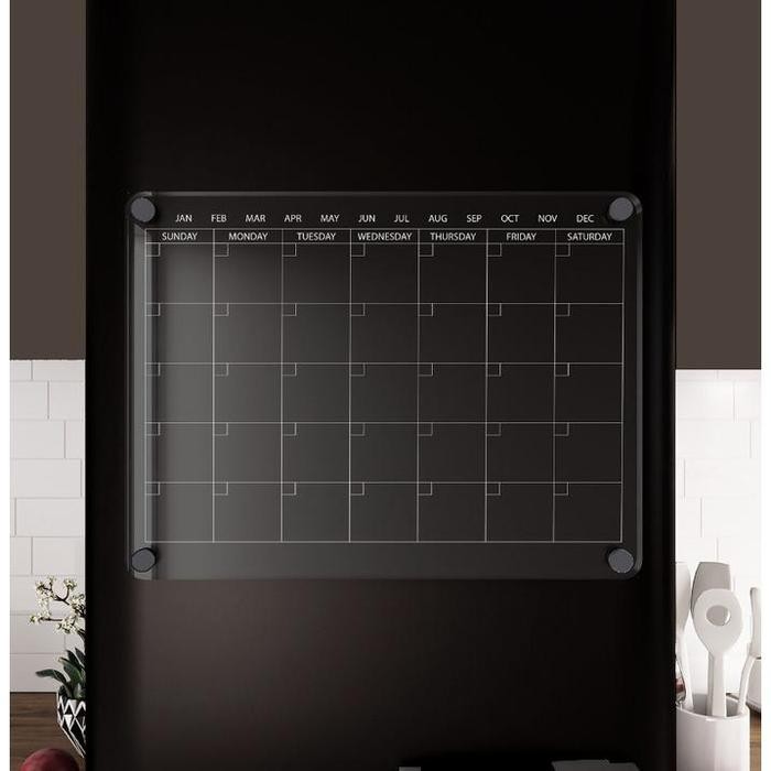 

Kalender Magnet Planner Acrylic Calendar Monthly Akrilik Jadwal Magnet - Tinta Putih, 25x35 cm