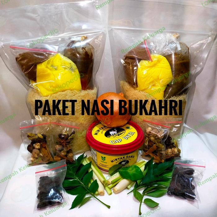

beras basmati 1 kg lengkap dengan bumbu bukhari/nasi bukhari instant 2606