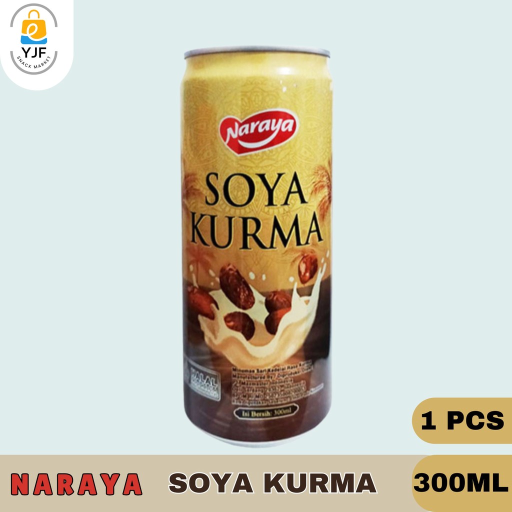

Naraya Soya Kurma 300ml / 1 PCS / Soya Kurma / Susu Soya Dengan Kurma / Susu Kedelai Dengan Kurma