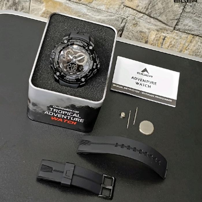 Jam Tangan Eiger Alverstone Watch Jam Tangan Digital Pria Original - Hitam