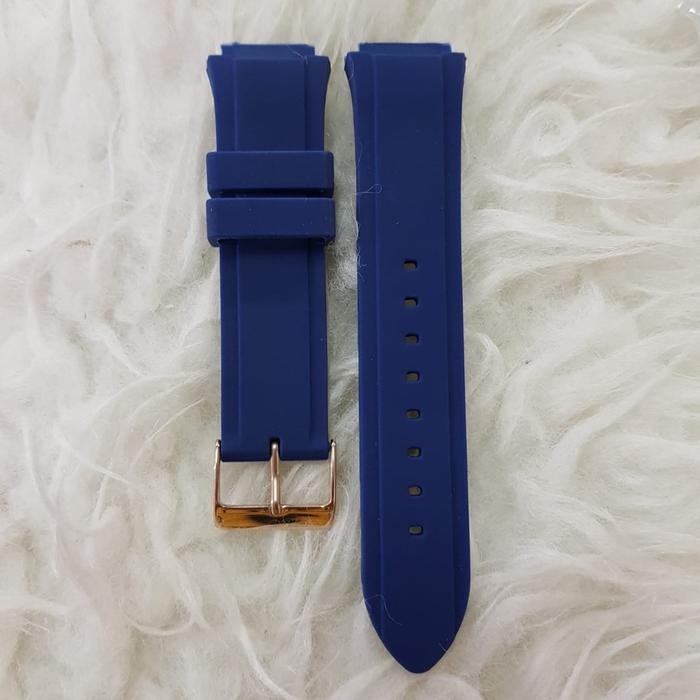Strap Tali Karet Guess W0571L1 Navy 22mm - Buckle Rose