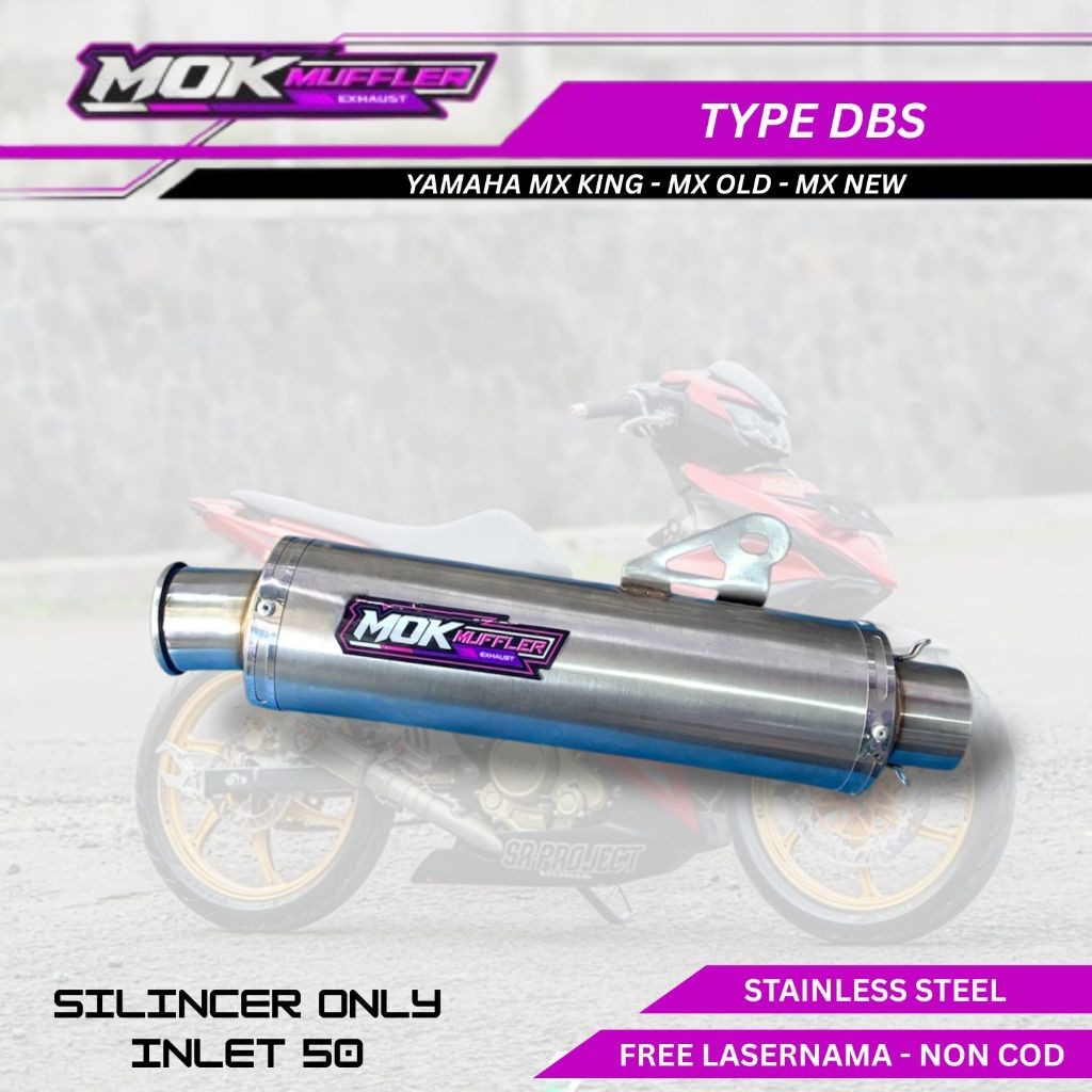 Silincer Knalpot Racing Yamaha MX King - Mx Old - Mx New Type DBS Titan Inlet 50mm