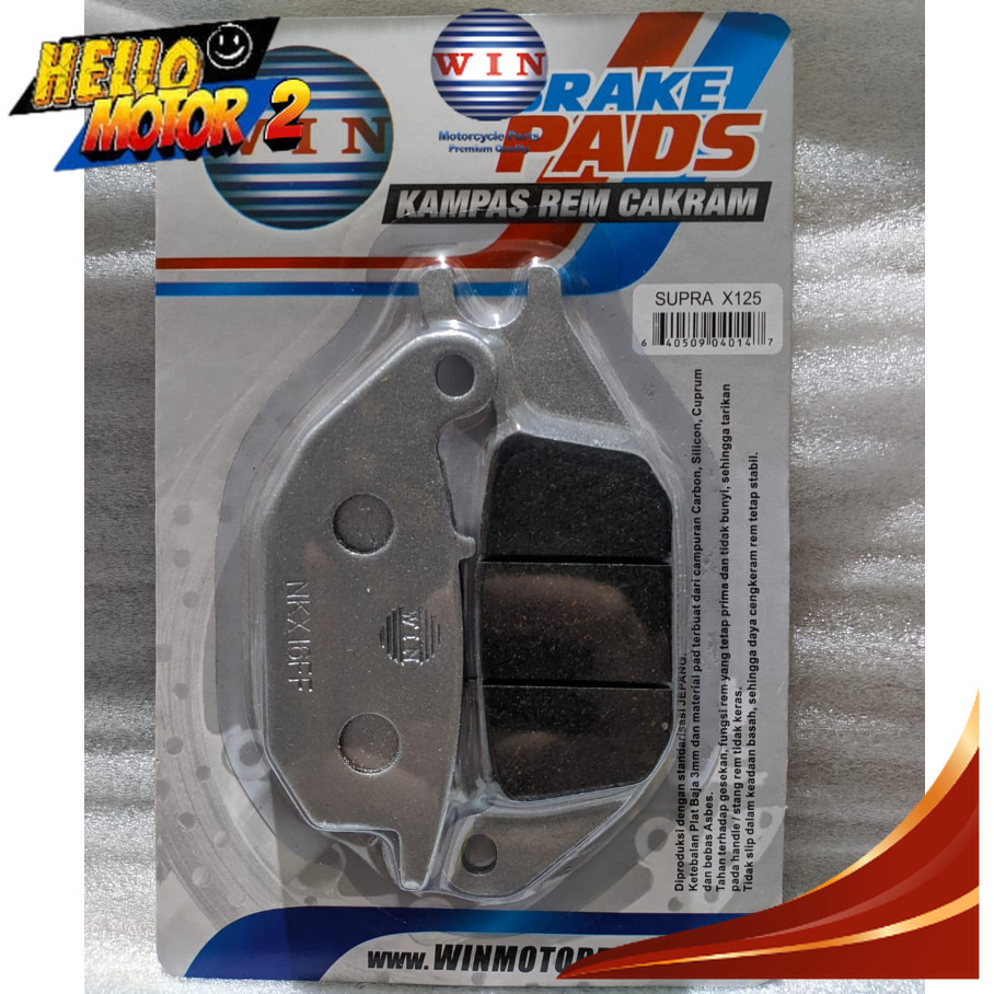 Kampas Rem Cakram Depan / Belakang Supra X 125 Lama 2004 2005 2006 | rear brake pads WIN | motor pad