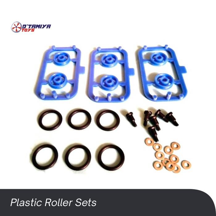 Plastik Roller with Rubber Ring Merk HJH - Roller Tamiya