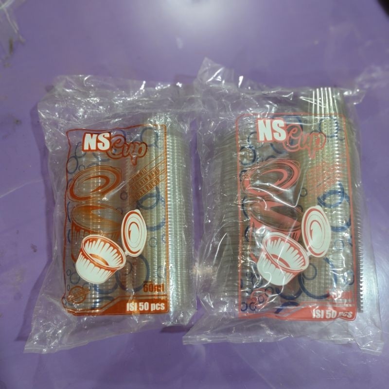 

Ns cup 60ml dan 100ml, isi 50pcs