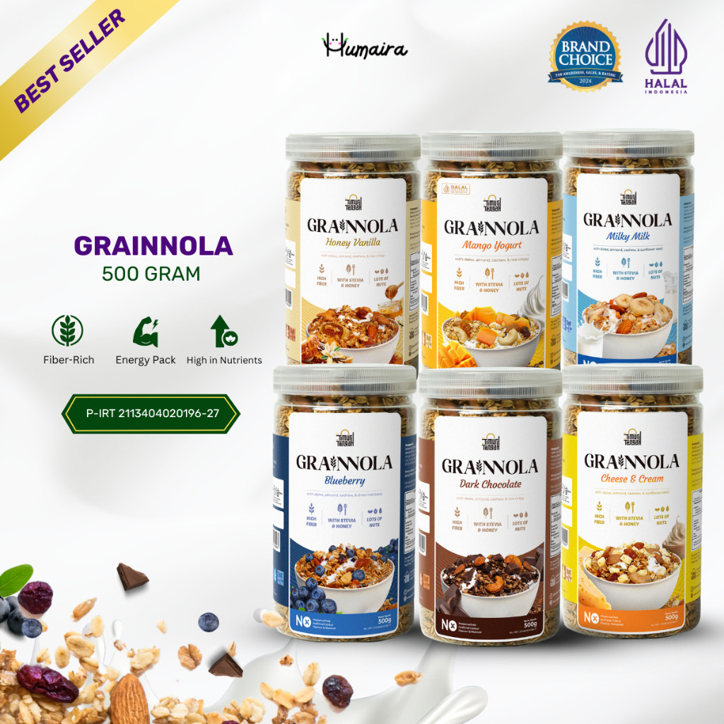 

Grainnola 500 gr Timur Tengah - Granola Sereal Cemilan Sarapan Pagi