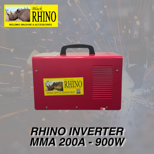 Mesin Las Inverter Rhino MMA 200A-900W / RHINO Mesin Trafo Las Listrik MMA200A 900W