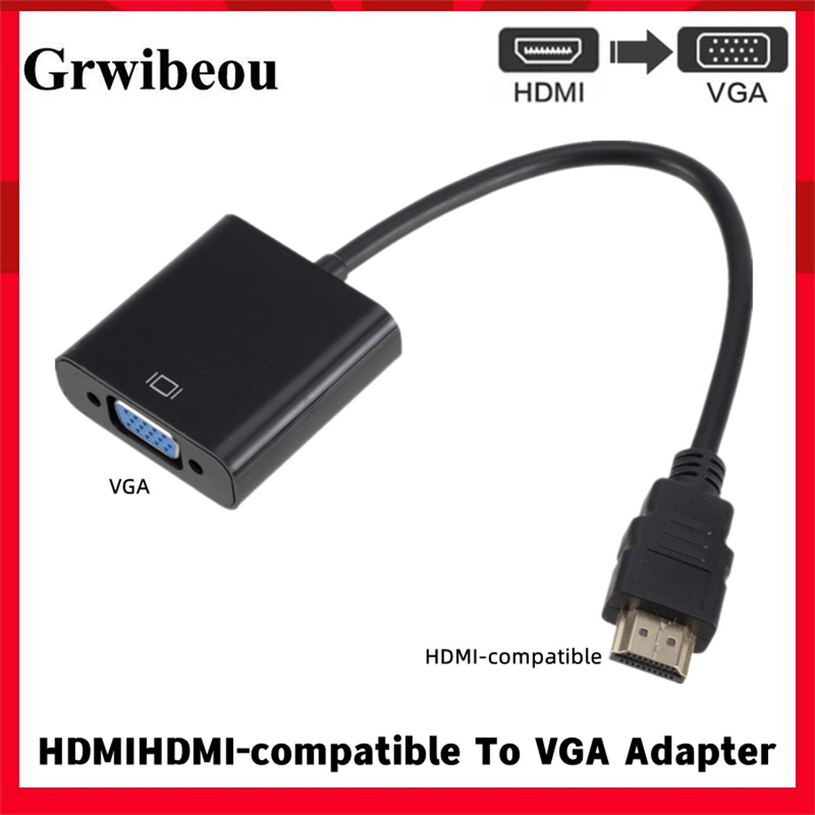 1080P HDMI-compatible To VGA Adapter Converter Cable HDMI Male To VGA Famale Digital Analog Converte