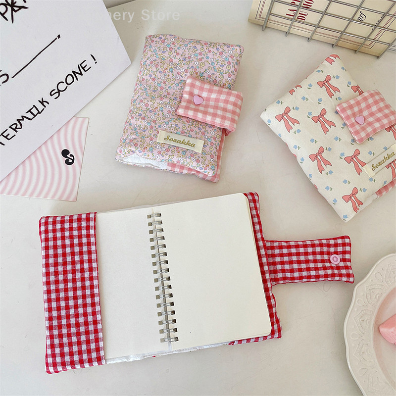 

Floral Patterns Notebook Protective Case Detachable Diary Stain Resistant Floral Print Diary Book Fabric Cover -Only Outer Shell