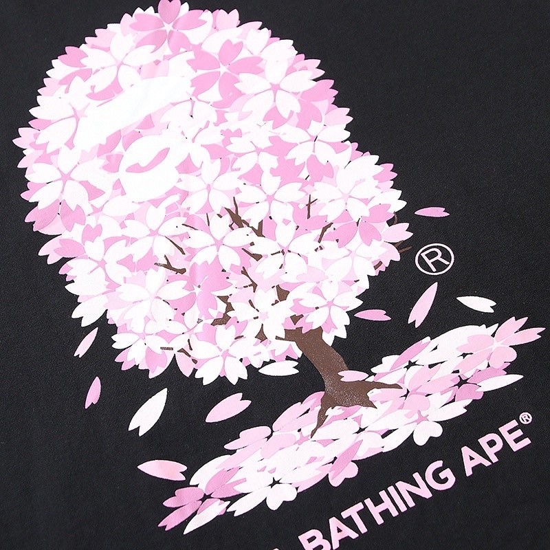 Aape Bape A bathing ape SAKURA JAPAN Unisex T Shirt Tee Top Jersey Tshirt T-Shirt Kemeja Baju Lelaki
