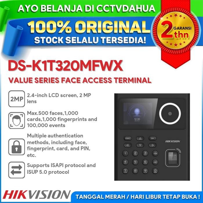 

HIKVISION DS-K1T320MFWX VALUE FACE, FINGERPRINT, CARD ACCESS TERMINAL