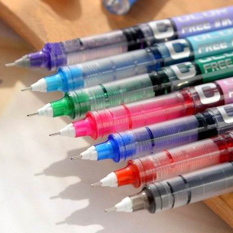 

High Quality Needle Gel Pens 0.5mm Finance Dedicated Color Pen Water Stationery Office School Supplies Gift New Ink Pen