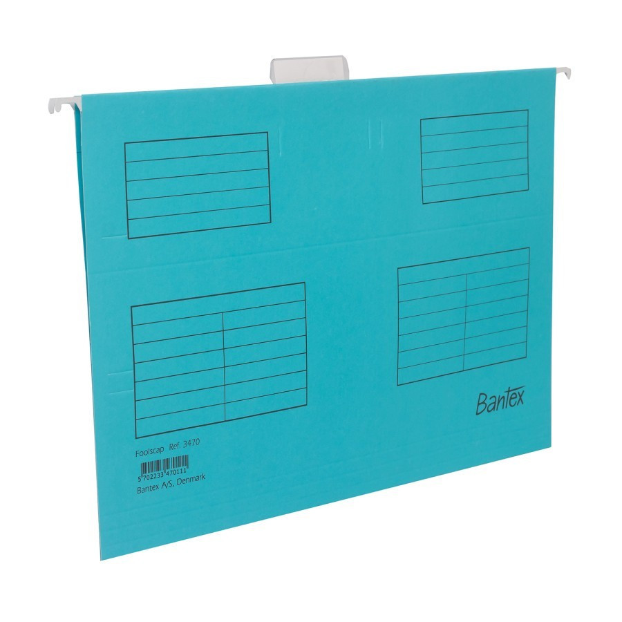 

HANGING MAP BANTEX 3470 FOLIO / MAP GANTUNG FOLIO / SUSPENSION FILE BLUE (1 PACK ISI 25 PCS)