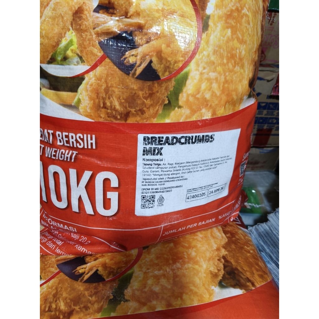 

TEPUNG ROTI/PANIR/BREADCRUMBS 10kg