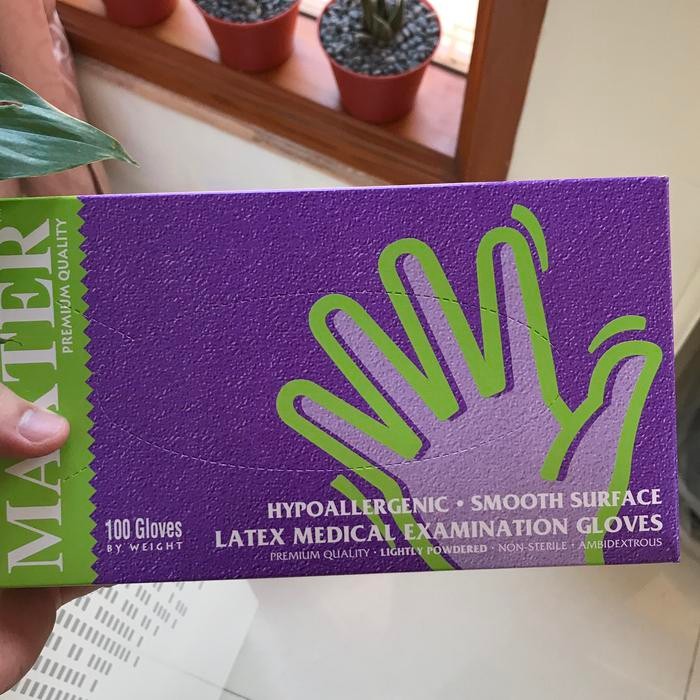 Handscoon Maxter / Sarung tangan latex / Gloves Latex / Glove - S