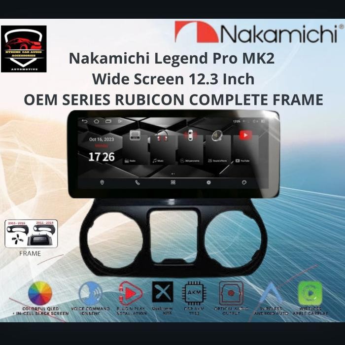 Nakamichi Legend Pro MK2 Wide Screem 12.3 inch OEM Series RUBICON